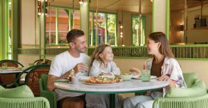 Family dining at Courtyard by Marriott Phuket, Patong Beach Resort as part of the Kids Eat Free Package.