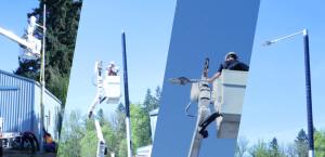 First Double PV Off-Grid  Streetlight in the U.S.