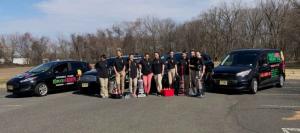 After more than 13 years of consistent growth and innovation in the professional cleaning industry, 10BucksARoom 10BucksARoom cleaning team standing in front of branded vehicles with cleaning supplies, representing the company’s nationwide license program and local county territories.