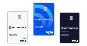 DATABASICS offers three variations of cards: corporate cards, prepaid cards, & disbursement cards.