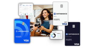 DATABASICS has three types of cards to choose from for all your business's spend control requirements: corporate cards, prepaid cards, and disbursement cards.