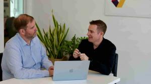 CEO Cameron Rimington and CTO Jacob Mellor, Iron Software Headquarters