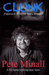 Clunk book cover, featuring an image of a young Pete Minall