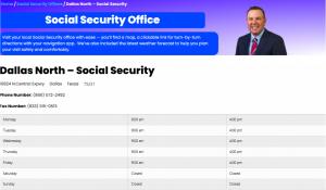 SSA Near Me - Social Security Office Directory - Office Locations with Google Directions and Local Weather Reports
