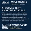 Blix.ai Features Expert Steve Morris on Scaling AI Survey Insights: NEWMEDIA.COM Expands Its AI Thought Leadership