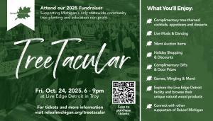 ReLeaf Michigan hosts its Fourth Annual TreeTacular on October 24 at Live Edge Detroit