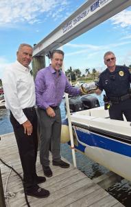 ARTHUT LIH, CEO LIFEVAC, ROSARIO S. CASSATA, THE CASSATA FOUNDATION AND MARCO ISLAND POLICE MARINE UNIT SGT. SMITJH