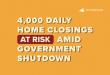 Government Shutdown Risks 3,600 Daily Home Closings Across America as NFIP Suspends Operations