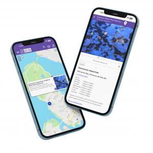 A sample of the AI-powered Driftscape Digital Passport, showcasing an interactive map with richly detailed, interactive places