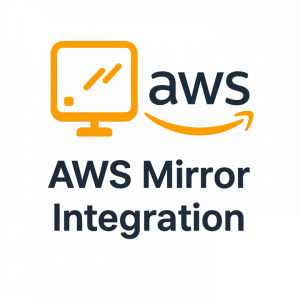 Graphic showing Ace Intl Media Ltd’s mirrored infrastructure between Google Cloud and AWS servers, symbolizing automated failover, uptime reliability, and cloud resilience.