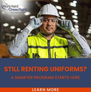 Factory worker in direct purchase uniform