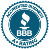 Seal verifying the A+ Accredited Business rating for AAA Capital Funding, Inc. from the Better Business Bureau.