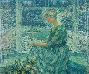 Oil on canvas by Louis Ritman (American, 1889-1963), titled The Sunlit Window (circa 1915), 31 inches by 36 ¼ inches. Estimate: $100,000-$150,000