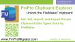 FmPro Clipboard Explorer 1.01 Released at [Full Access] Supporting FileMaker Pro Clipboard Private Data Types