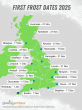 First Frost Dates 2025 – Map & Frost Forecast for UK