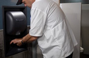 Log cabin hand dryer