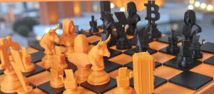 Bitcoin Bulls and Bears Chess