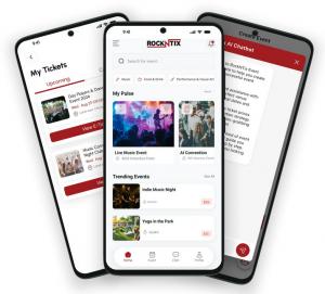 RockNTix Event Ticketing app