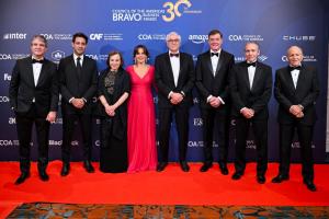 I-D: Luiz Vasconcelos, FedEx LATAM & Caribe; Ariel Szarfsztejn, Mercado Libre; Susan Segal & Maria Lourdes Teran, AS/COA; Andrés Gluski, AES Corporation; Francisco Gomes Neto, Embraer; Felipe Bosch Gutiérrez & Juan José Gutiérrez Mayorga, CMI (foto:Gort Productions)
