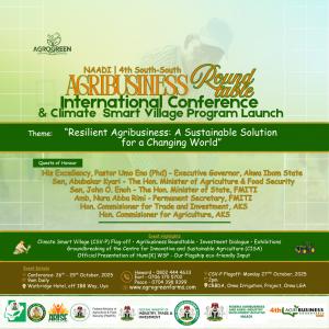 AgroGreen CSV-P launch event in Akwa Ibom showcasing climate-smart farming model and regenerative agriculture partnership.