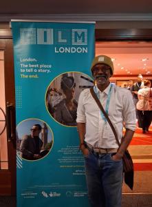 K.R. Harish attending Film London