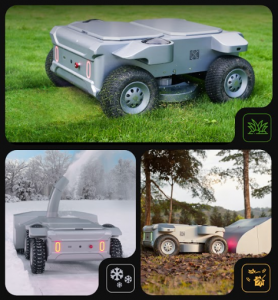 Today, the Apollo Turfstorm Smart Garden Management Robot is officially announced 3-in-1 snowblow&mow&collect