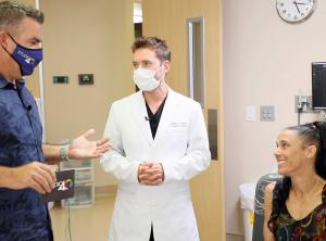 Dr. Antipov with 2 patients