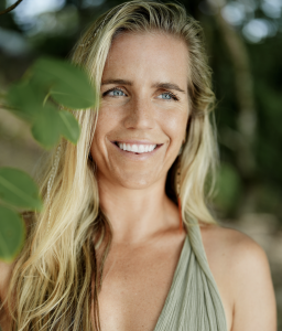 Kelly Conheeney, former professional soccer player and founder of The Holistic Athlete Collective, photographed in Costa Rica leading her athlete healing movement.