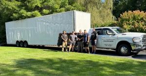Here to There Moving LLC, a trusted provider of residential and commercial moving services in Central Florida, announces the immediate expansion of its service area to include Tavares and surrounding Lake County communities Here To There Moving LLC truck and moving crew posing for a photo before a residential move.