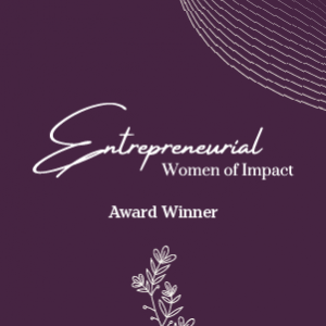 Entrepreneurial Women of Impact 2025 Award Winner Logo