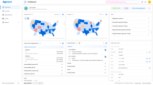 Agenzee today unveiled Agenzee for Solo Producers, a purpose-built insurance licensing compliance solution that eliminates the administrative burden of multi-state licensing management for individual insurance agents and producers Agenzee for Solo Producers web dashboard interface showing insurance license management system with compliance status overview, renewal tracking, and carrier appointments for individual insurance agents