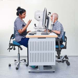 New federal accessibility requirements are changing how U VELA Medical ophthalmology chairs support patient positioning and ergonomic working postures during eye examinations.
