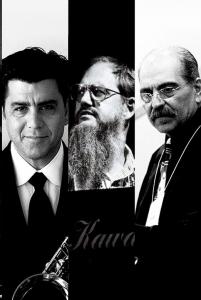 three musicians standing together