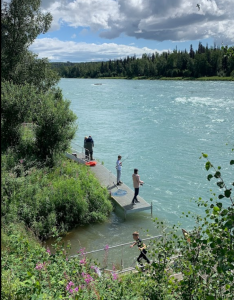 Let Dustin Garr help you have a memorable experience fishing on the Kenai, this picture shows it all