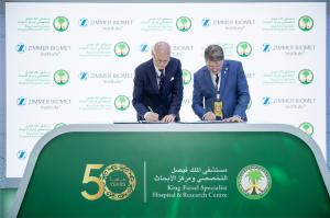 King Faisal Specialist Hospital and Research Centre (KFSHRC) and Zimmer GmbH (Zimmer Biomet), a global medical technology leader with a comprehensive portfolio designed to maximize mobility and improve health, signed two agreements to strengthen education, innovation, and clinical excellence in orthopedics at KFSHRC