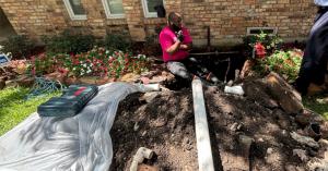 Mother Modern Plumbing replaces cast iron pipe with Schedule 40 PVC in DFW