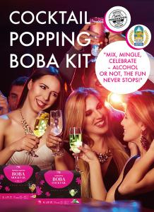 popping boba mocktail kit poster