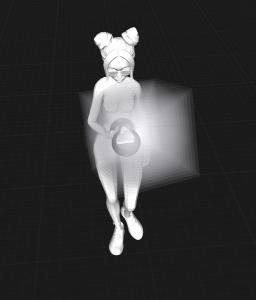 Aboutness vector points to phone: bank, and in particular, access manifold within bank (a plane though the center of the cylinder region), aligns