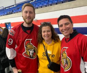 2 come to sleigh players in jersey's with Shine CEO Tiffany Houston