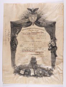 1920 West Point Military Academy diploma signed by General Douglas MacArthur