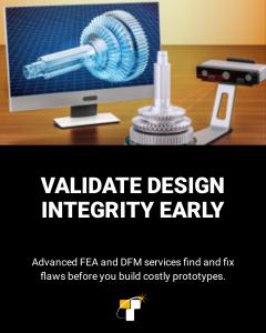 Find flaws before building costly prototypes with FEA & DFM