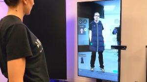 The Fashion Mirror by Virtual On – a touchless, fully managed virtual fitting experience designed for retail, museums, and corporate spaces.