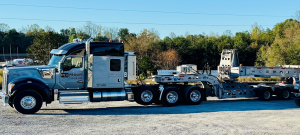 Close up picture of Semi Truck and Perimeter Trailer.
