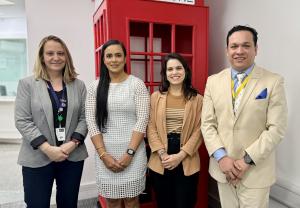 F2 - The SFLCT, including Strategic Advisor Cassandra Dewan, meeting at the British Consulate in Rio de Janeiro with officials including Flavia Silva de Castro