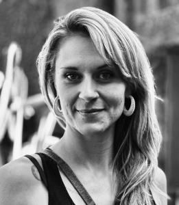 Black and white photograph of facilitator Annie Robinson