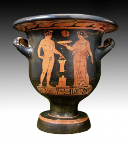 Apulian bell krater Sisyphus Group