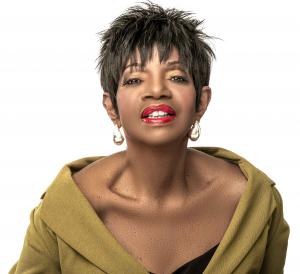 Melba Moore in green