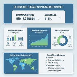 The global Returnable Circular Packaging Market is valued at USD 4 Returnable Circular Packaging Market