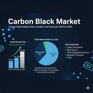 The global carbon black market is projected to expand from USD 14 Carbon Black Market