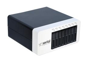 Serial Cables, a leading provider of high-performance interconnect solutions for PCIe and CXL development, today announced Hydra, the industry’s first 8-bay Gen6 JBOF platform engineered specifically for PCIe, NVMe, and CXL validation Front view of Serial Cables PCIe Gen6 8-Bay JBOF Hydra